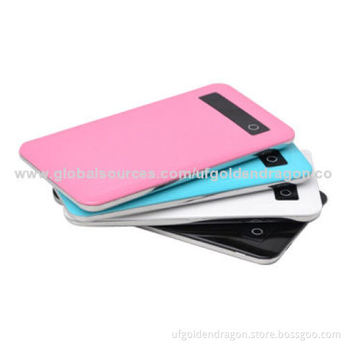 thin Li-polymer power bank 4000mAh for smartphones